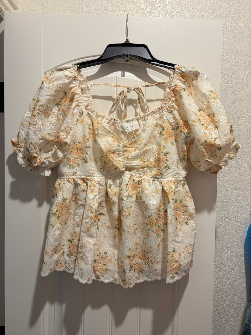 In February Yellow Blouse
